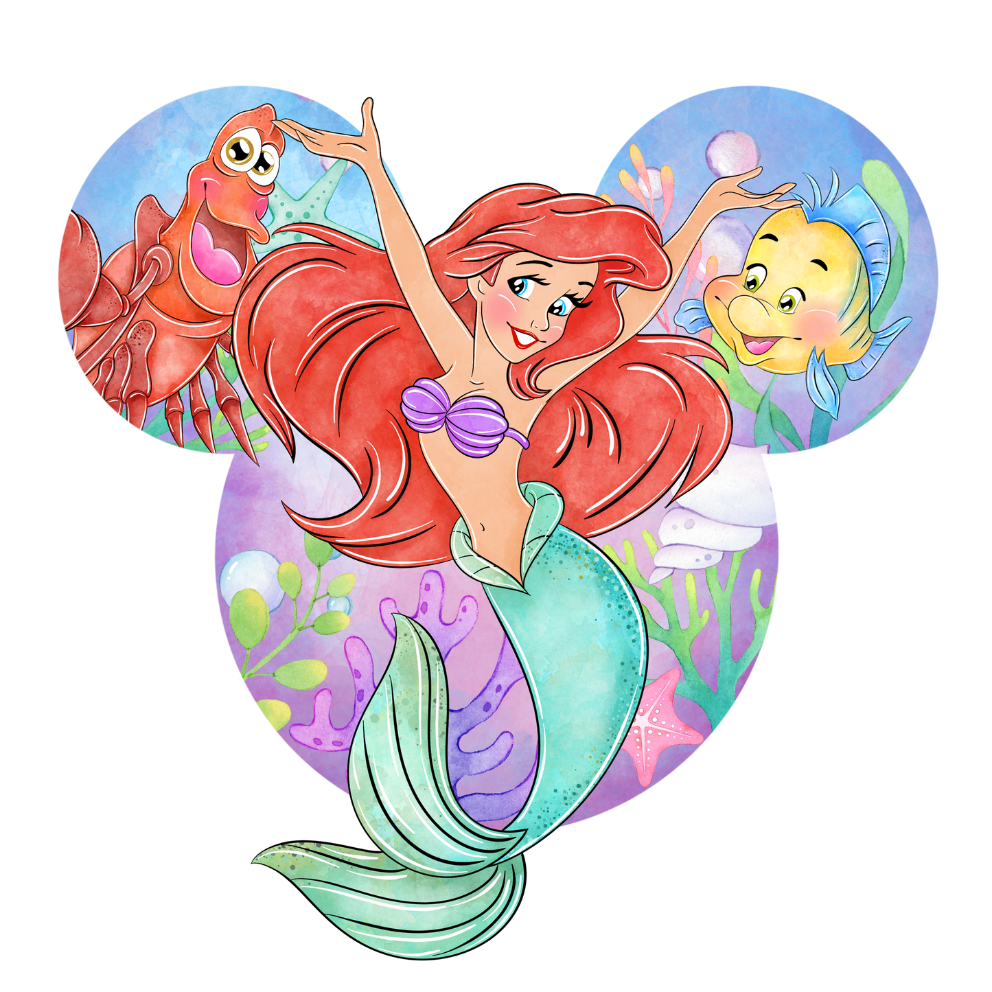 Full Colorful Ariel