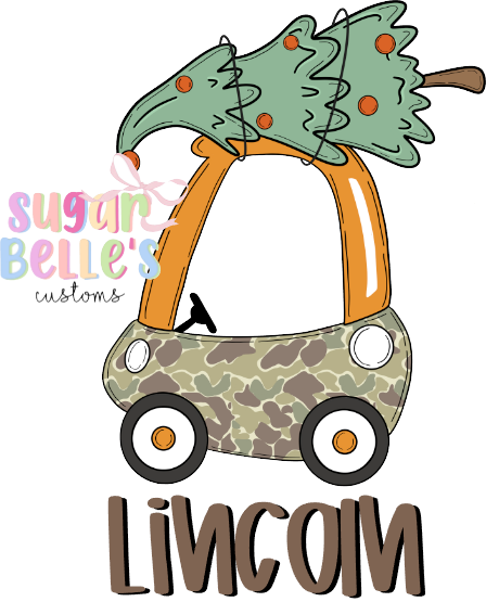 Camo Christmas Kids Car