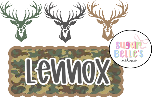 Deer Hunting Name Plate