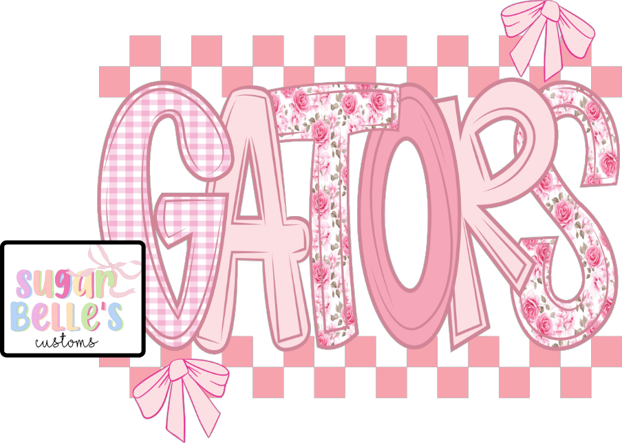 Pink Bow Gators