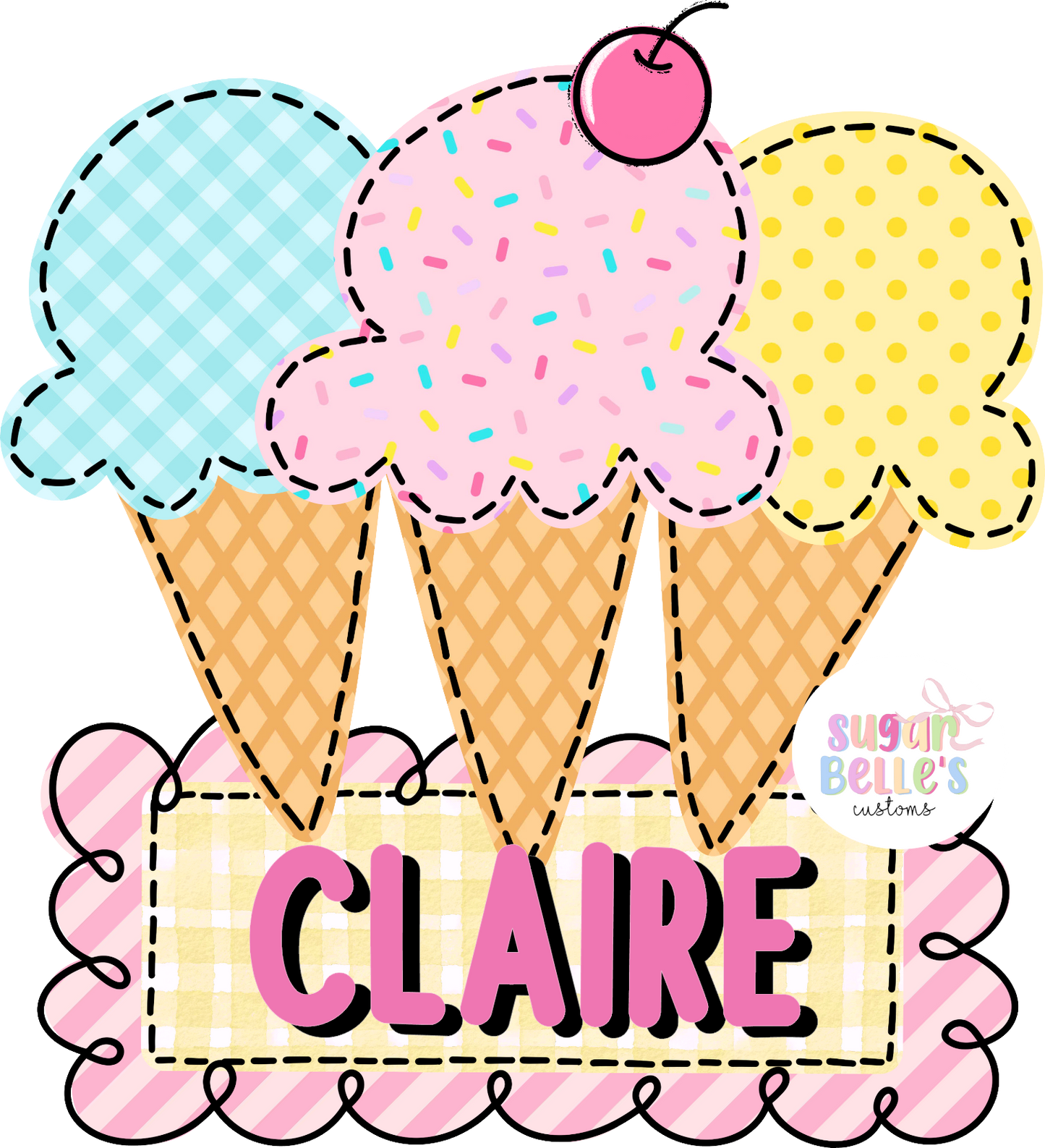 Personalized Ice Cream Trio