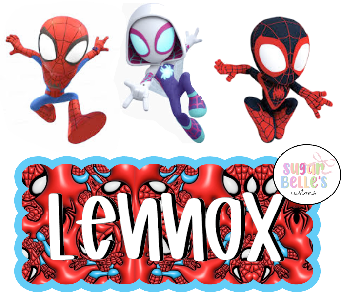 Spiderman Name Plate