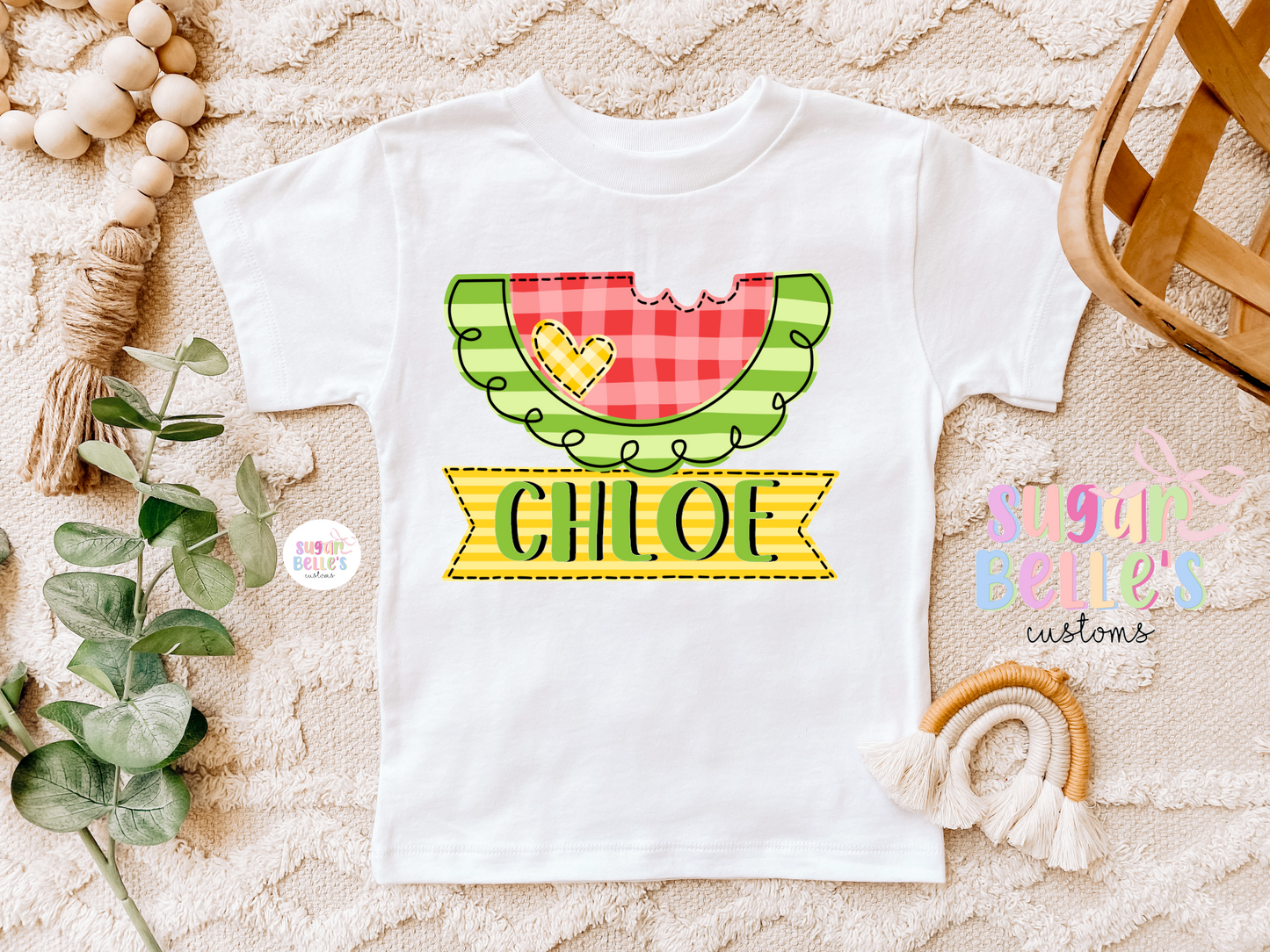 Personalized Watermelon Slice