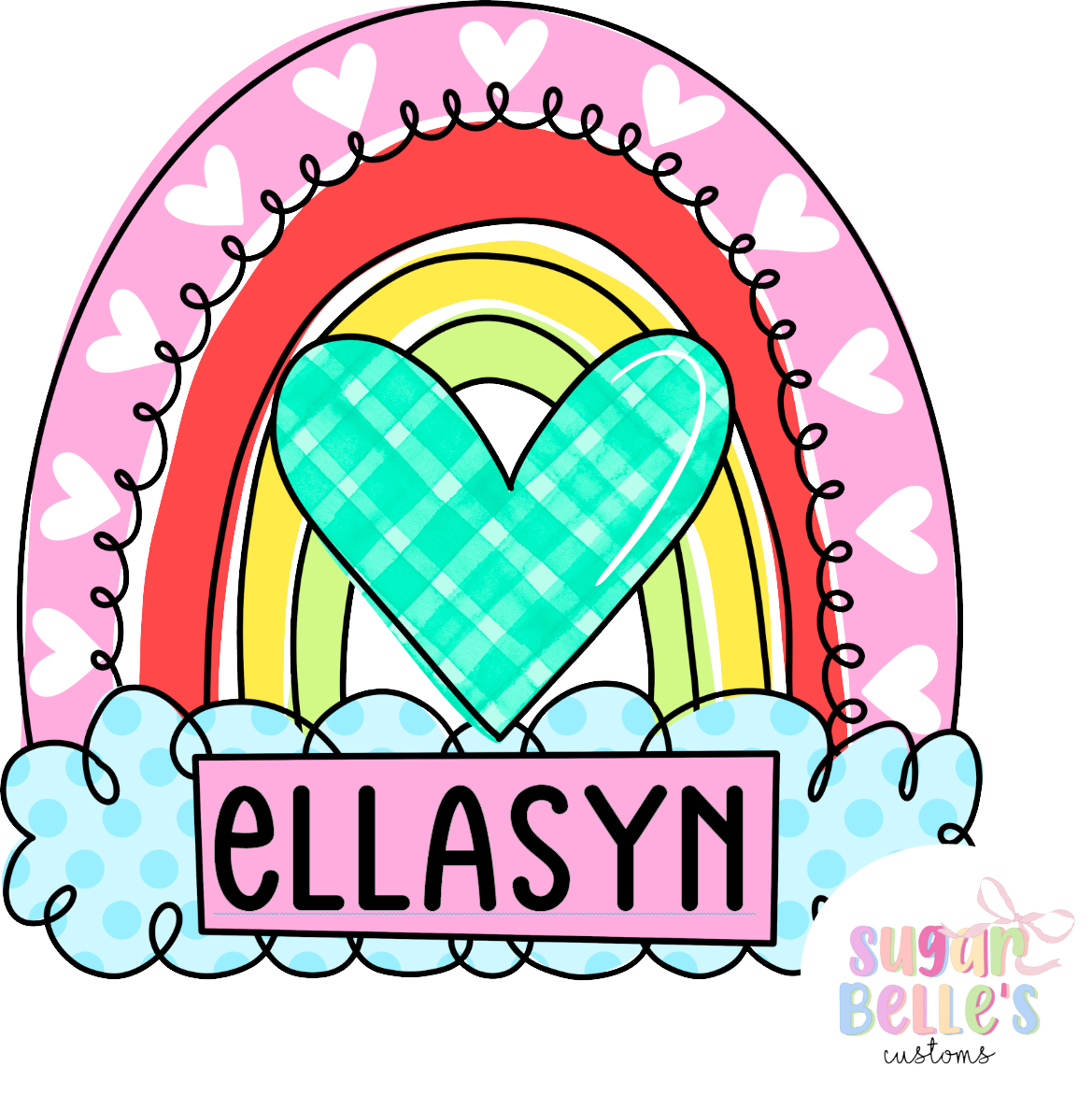 Personalized Colorful Rainbow