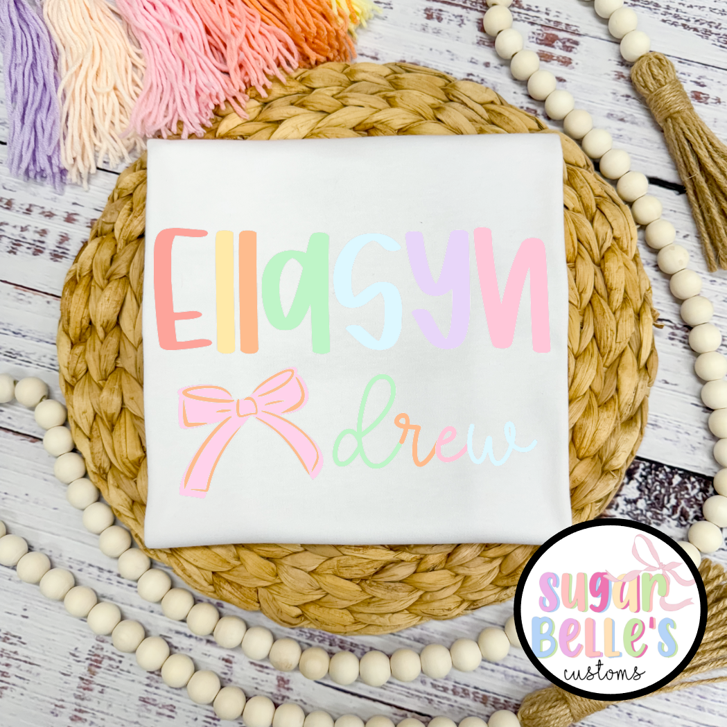 Bow name - Pastel