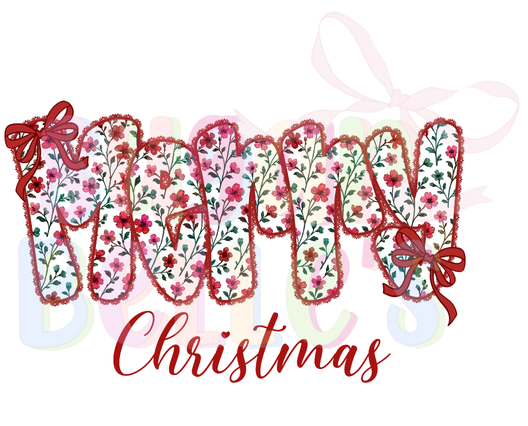 Floral Merry Christmas