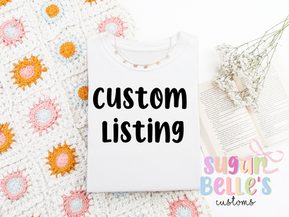 CUSTOM LISTING (Front and Back)