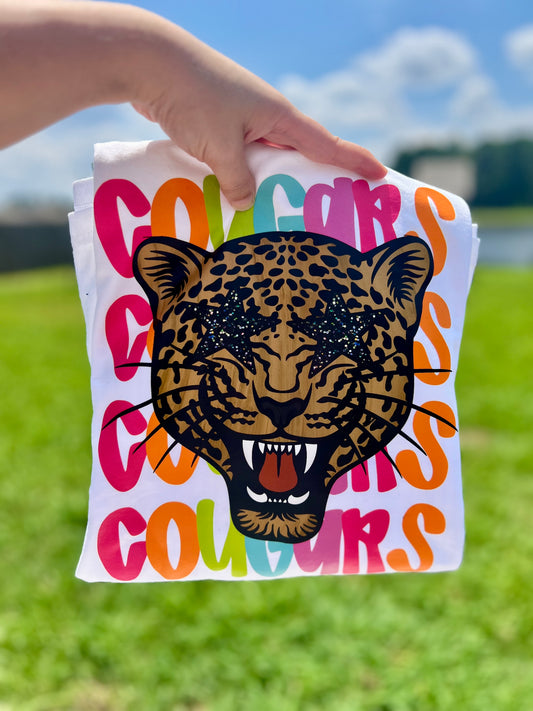 Colorful cougars