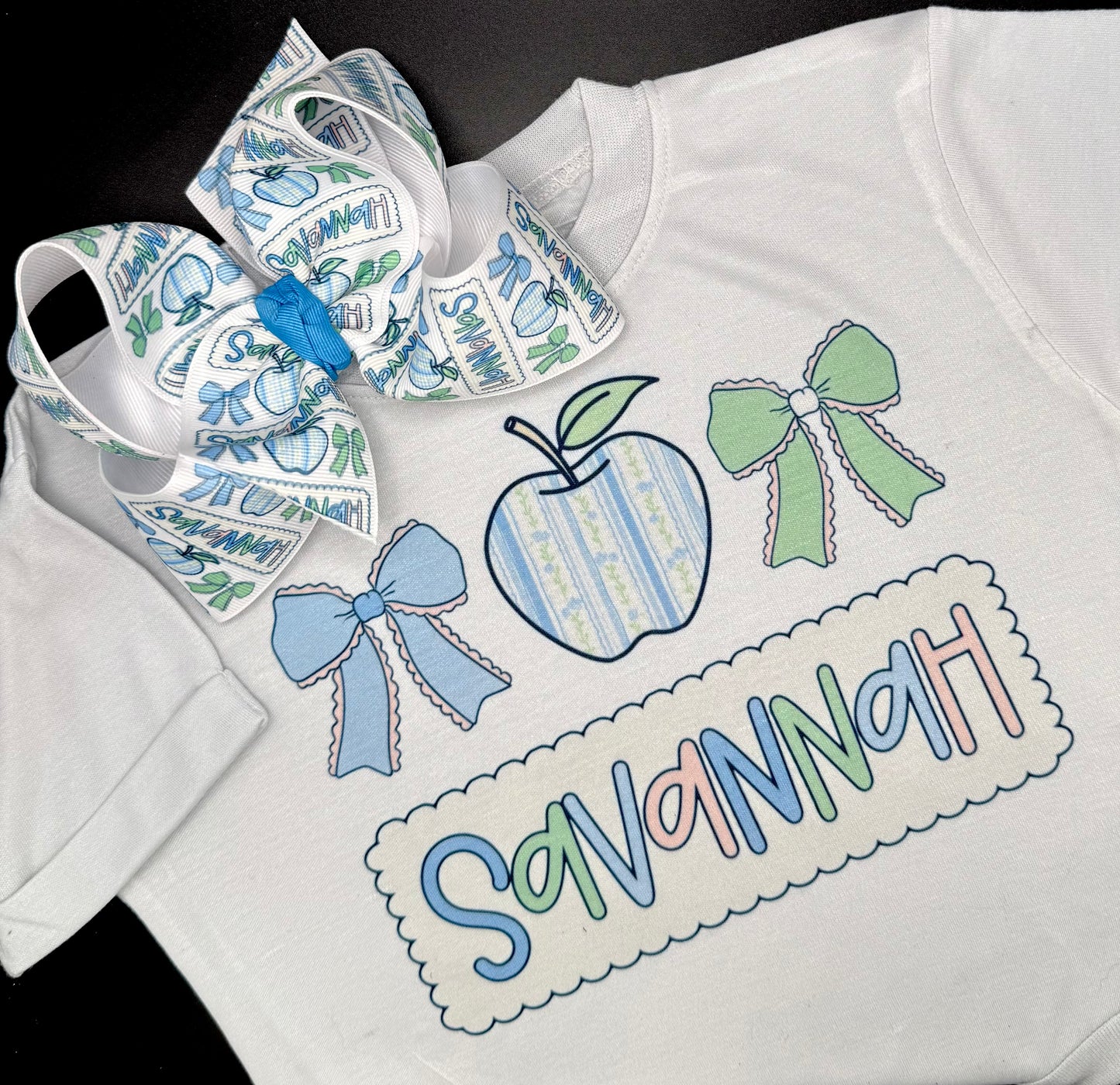 Blue Back To School Name