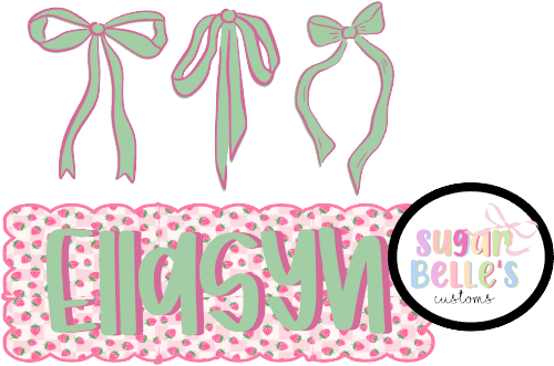 Strawberry Name Plate