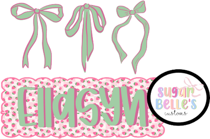 Strawberry Name Plate