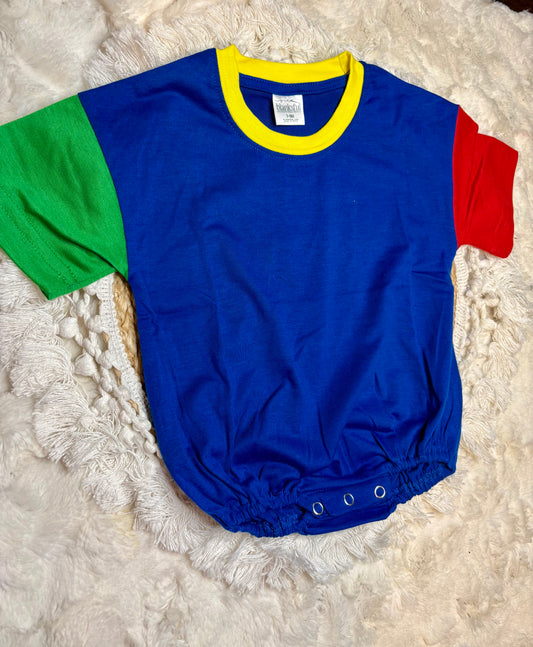 Dark Blue Color Block Bubble