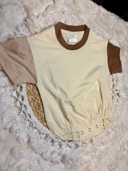 Brown Color Block Bubble