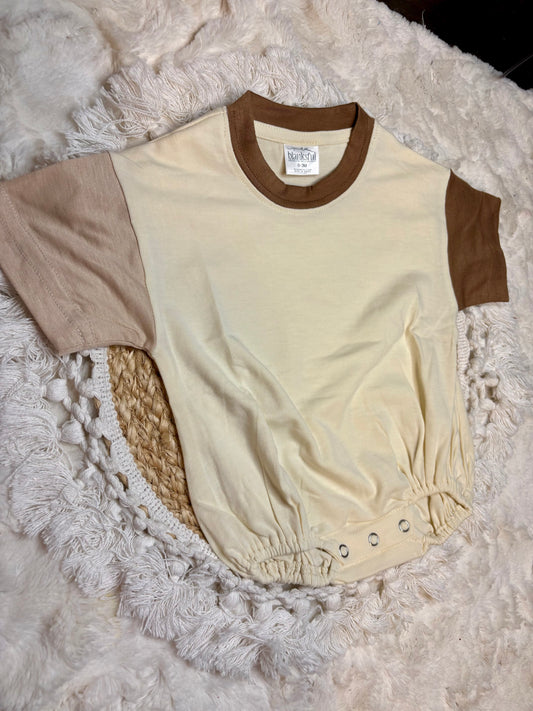Brown Color Block Bubble