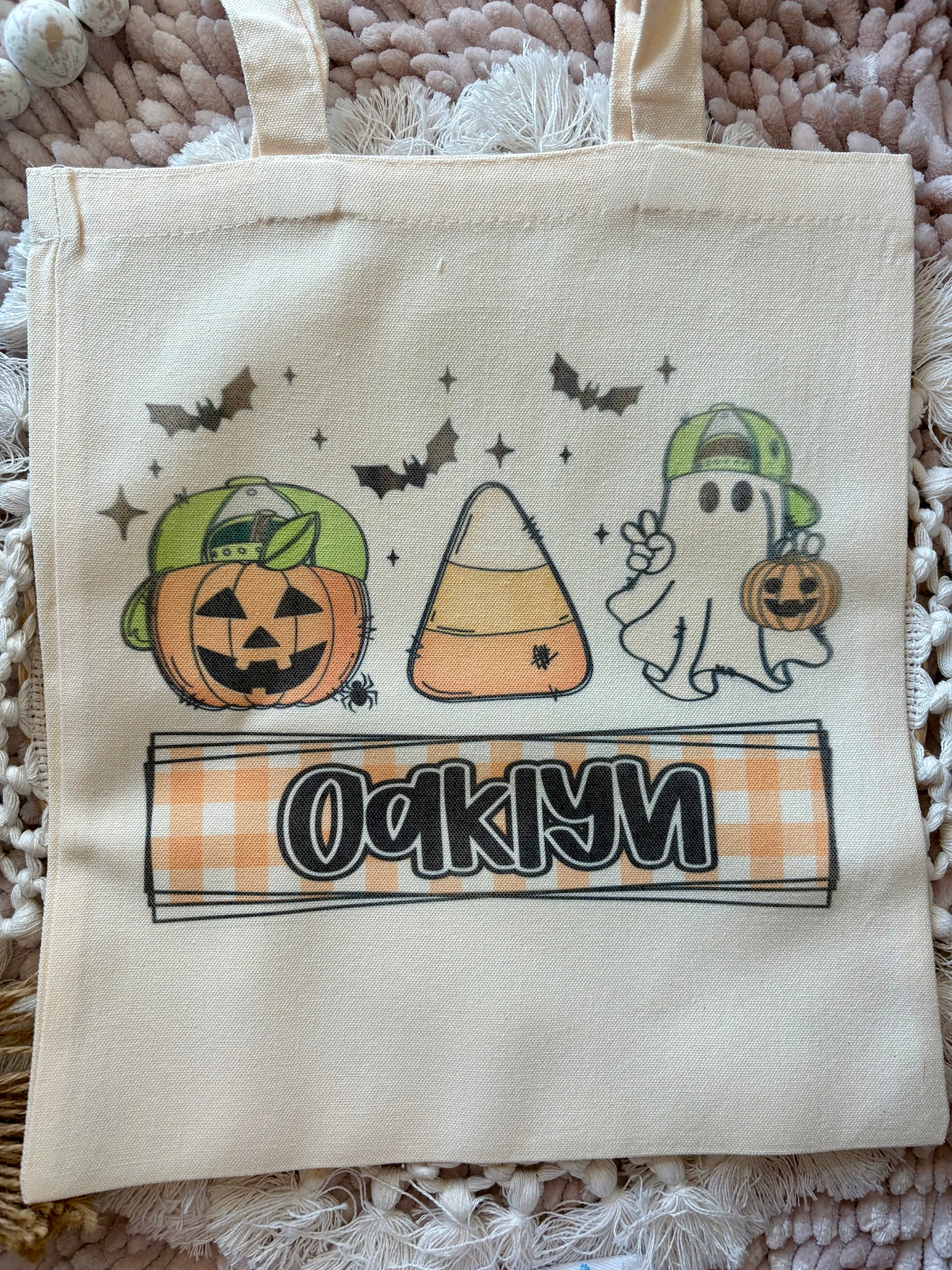 Personalized Tote Bags Trick or Treat