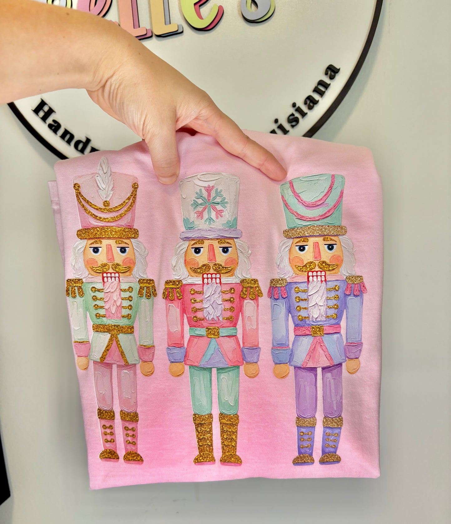 Pastel Faux Painted Nutcrackers