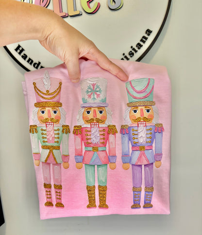 Pastel Faux Painted Nutcrackers