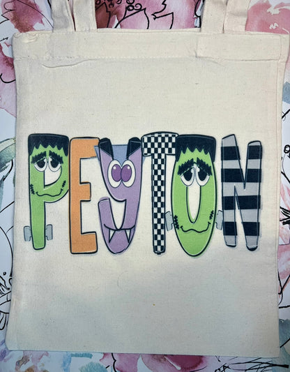 Personalized Tote Bags Trick or Treat