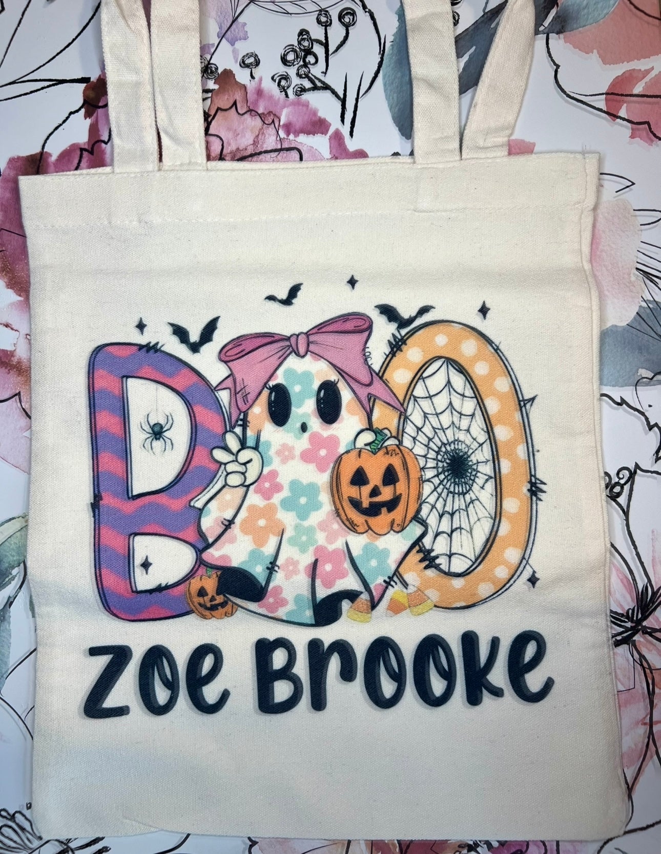Personalized Tote Bags Trick or Treat