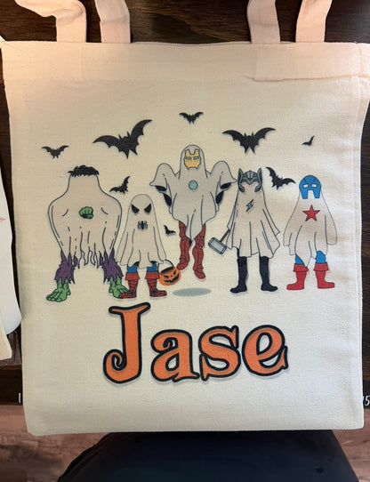Personalized Tote Bags Trick or Treat