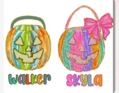 Personalized Tote Bags Trick or Treat