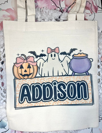 Personalized Tote Bags Trick or Treat