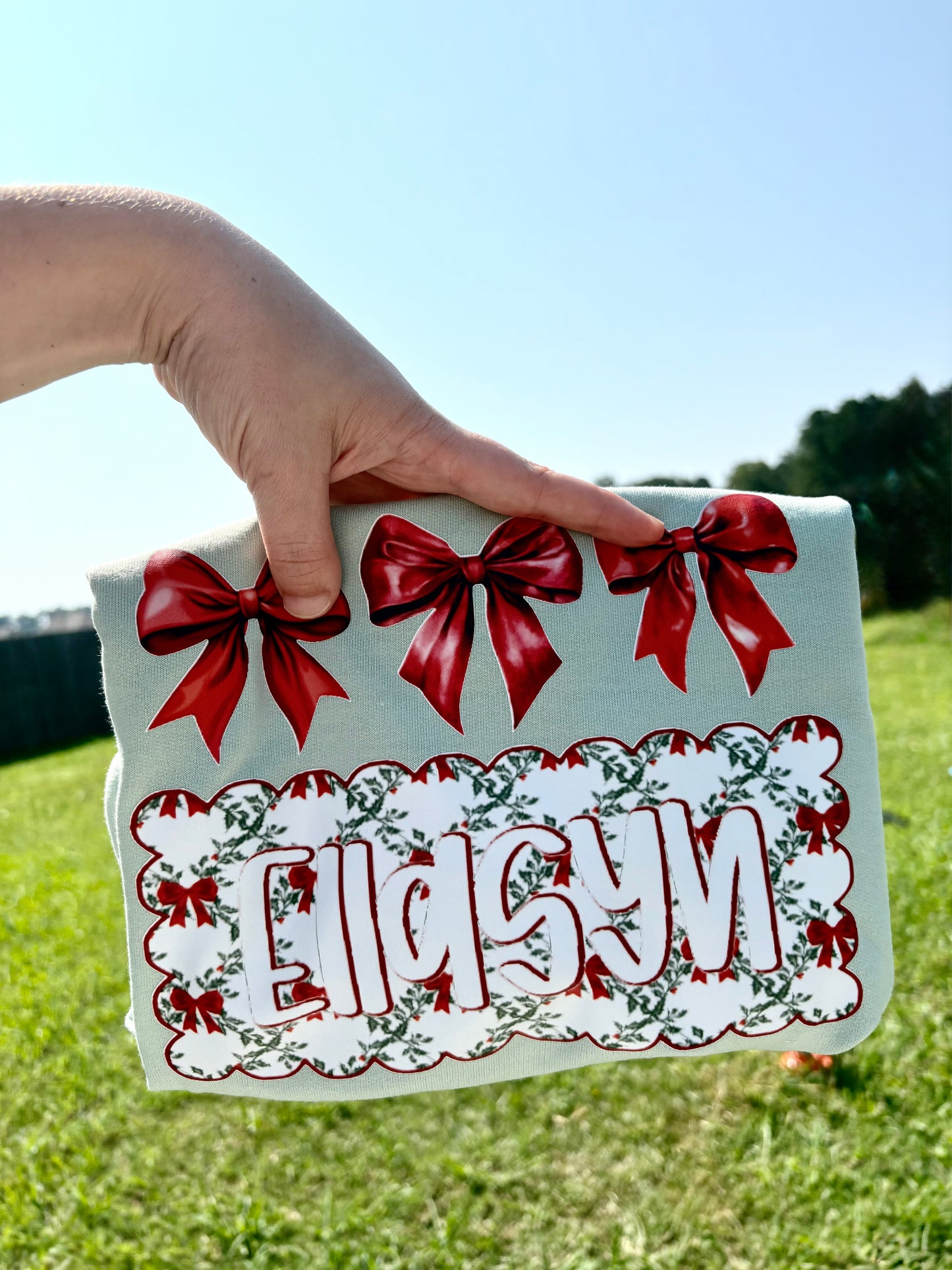 Holly Jolly Name Plate