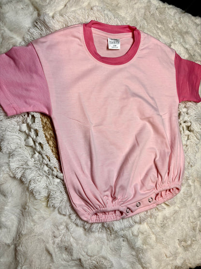 Pink Color Block Bubble