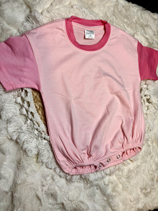 Pink Color Block Bubble