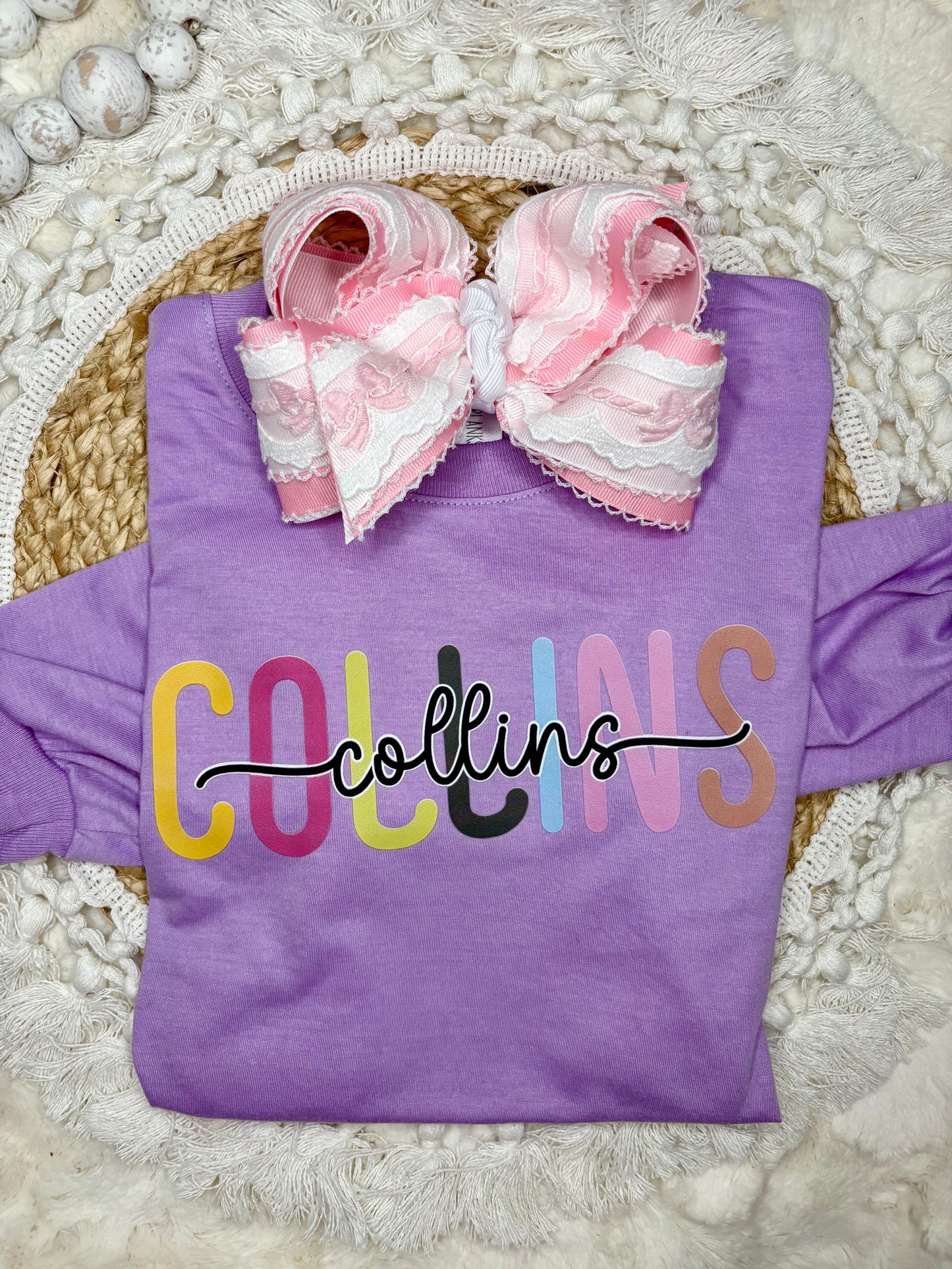 Funky Bubble  name (please specify boy or girl colors in personalization!)