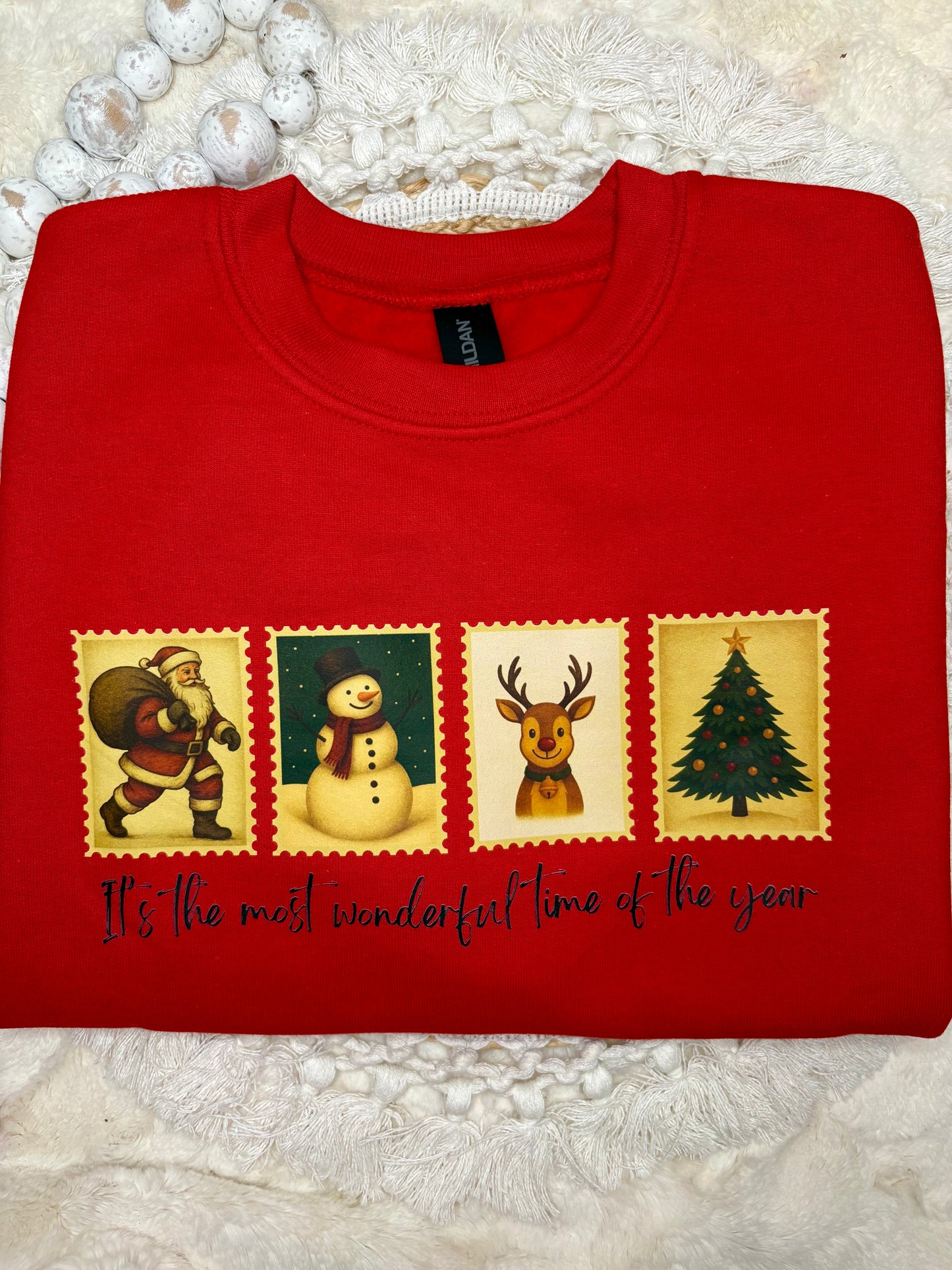 Vintage Most Wonderful Time of the Year Vintage Stamps