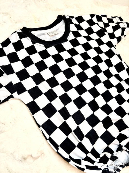 Black  and White Check