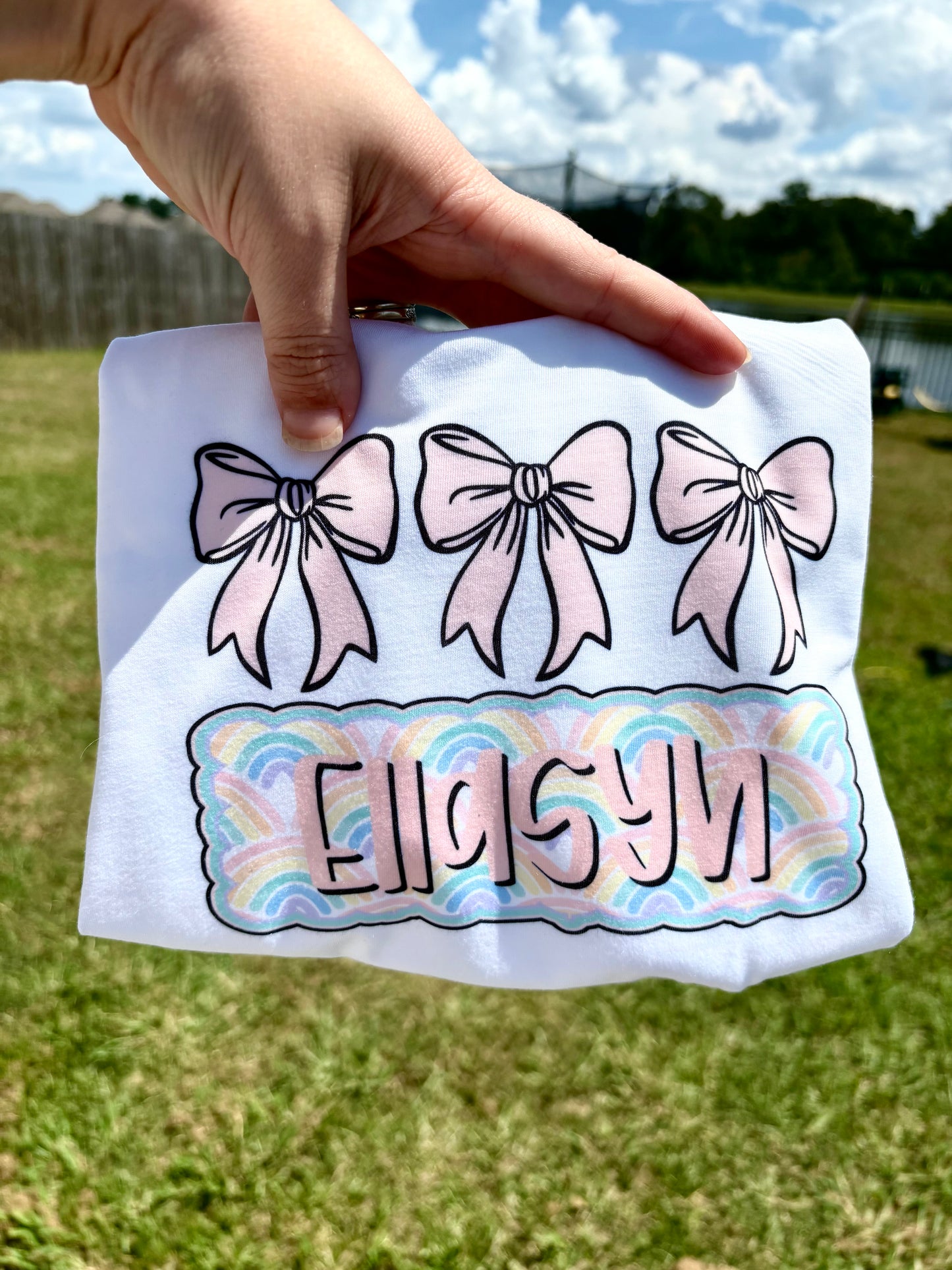 Rainbow name plate