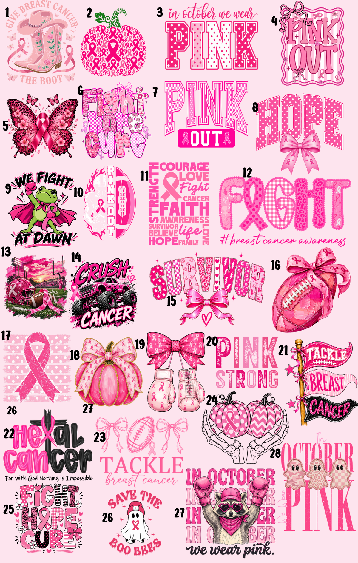 IN OCTOBER WE WEAR PINK - BREAST CANCER AWARENESS