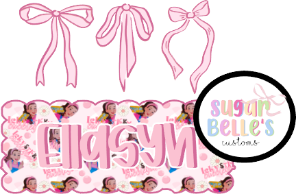 Bubble Gum Name Plate