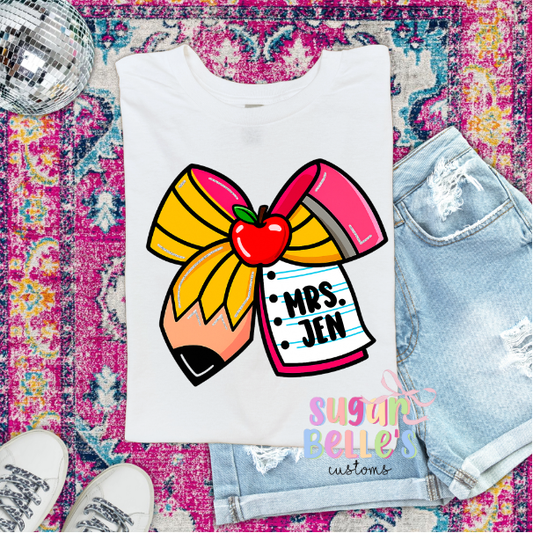 Teacher Bow Name