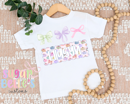 Pastel Pumpkins Name Plate
