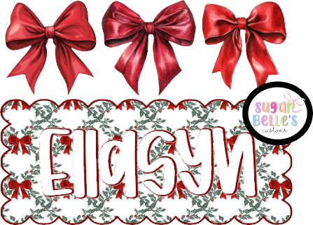 Holly Jolly Name Plate