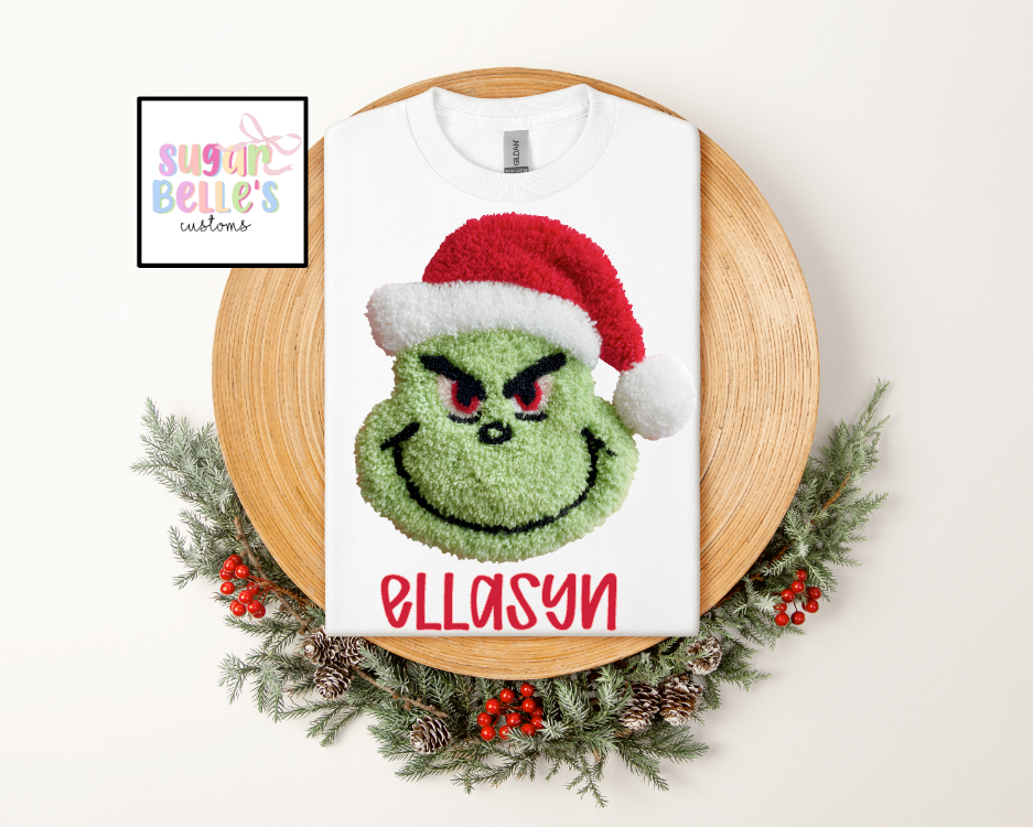 Faux Yarn Grinch