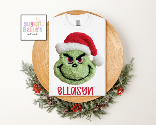 Faux Yarn Grinch