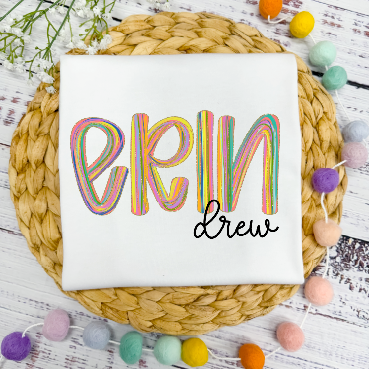 Brushstroke Colorful Name