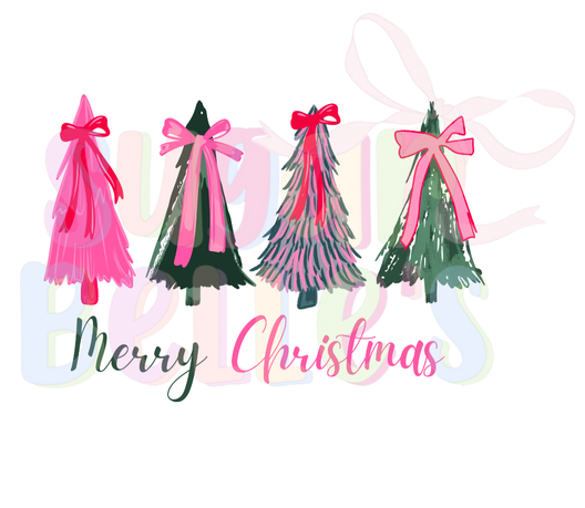 Preppy Bow Christmas Trees