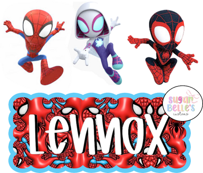 Spiderman Name Plate