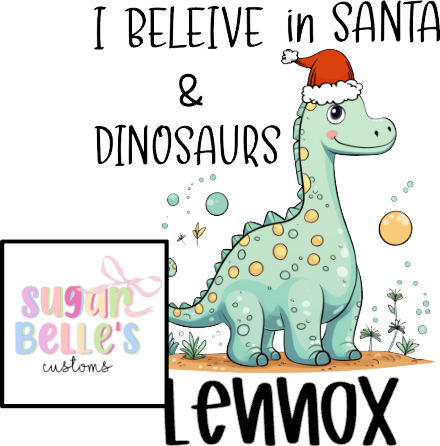 I Believe in Santa and Dinos - Boy