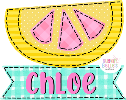 Personalized Lemonade Slice