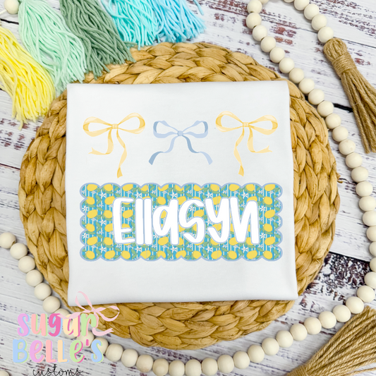 Lemon Name Plate