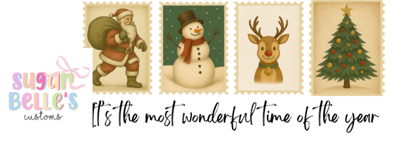 Vintage Most Wonderful Time of the Year Vintage Stamps