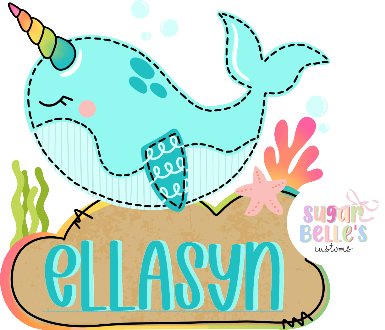 Personalized Narwhal Name