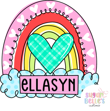 Personalized Colorful Rainbow