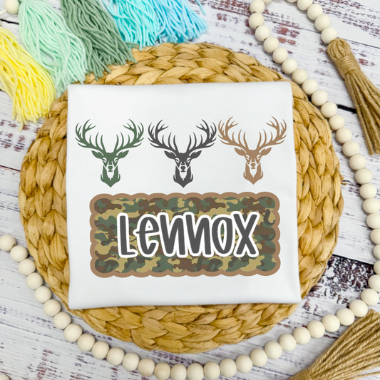 Deer Hunting Name Plate